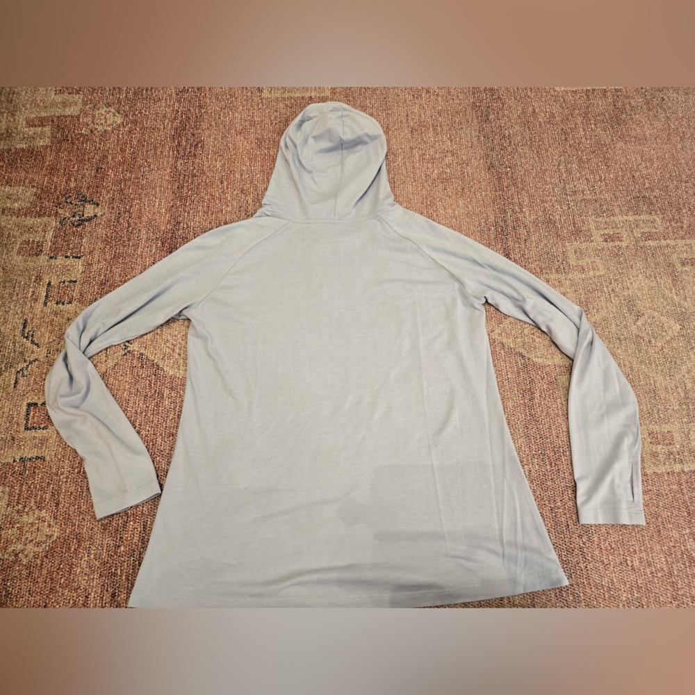 Free fly women’s elevate hoodie sun shirt 30 spf large pale blue - Picture 11 of 11